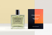 Glass Perfume Bottle Mockup, a Packaging Mockup by Zumrod (Thumbnail 3 of 9)
