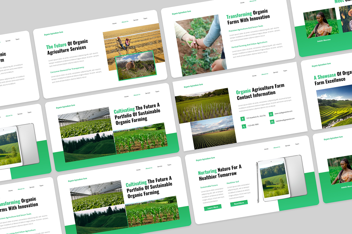 Organic Agriculture Farm GoogleSlide, a Presentation Template by Annora Studio (Photo 4 of 5)
