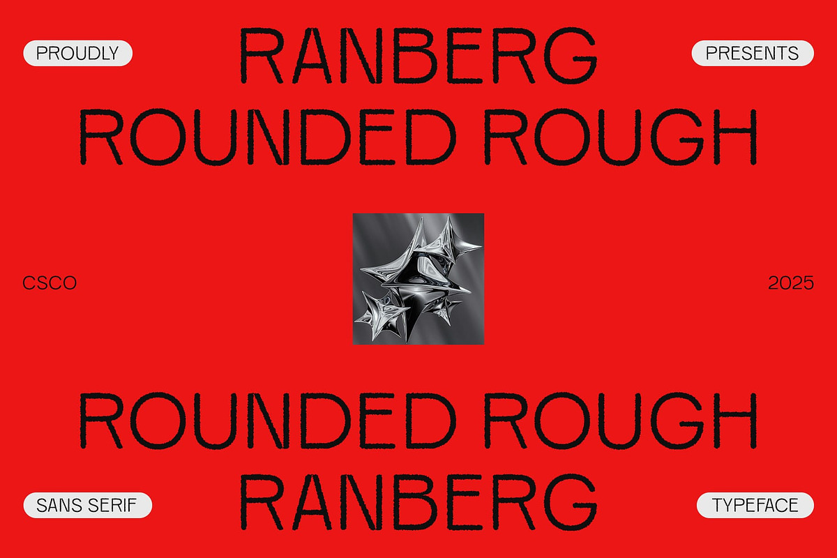 Ranberg Rounded Rough, a Sans Serif Font by Craft Supply Co. (Photo 1 of 8)