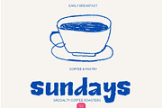 Ateri - Wiggly Bold San Serif, a Sans Serif Font by Elena Choo (Thumbnail 4 of 12)