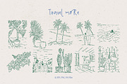 Mediterranean Vacation Illustrations, an Object Graphic by DesignThatMatters (Thumbnail 3 of 12)