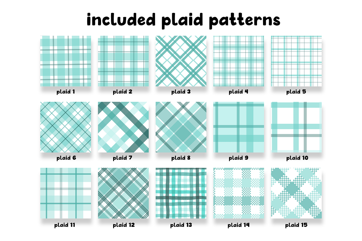 Plaid Patterns 2.0 for Procreate, a Brush Add-On by Design av MAD (Photo 4 of 10)