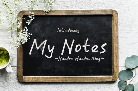 My Notes - child's handwriting
