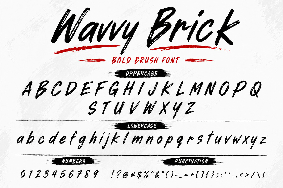 Wavy Brick, a Sans Serif Font by Wow Magic (Photo 4 of 5)