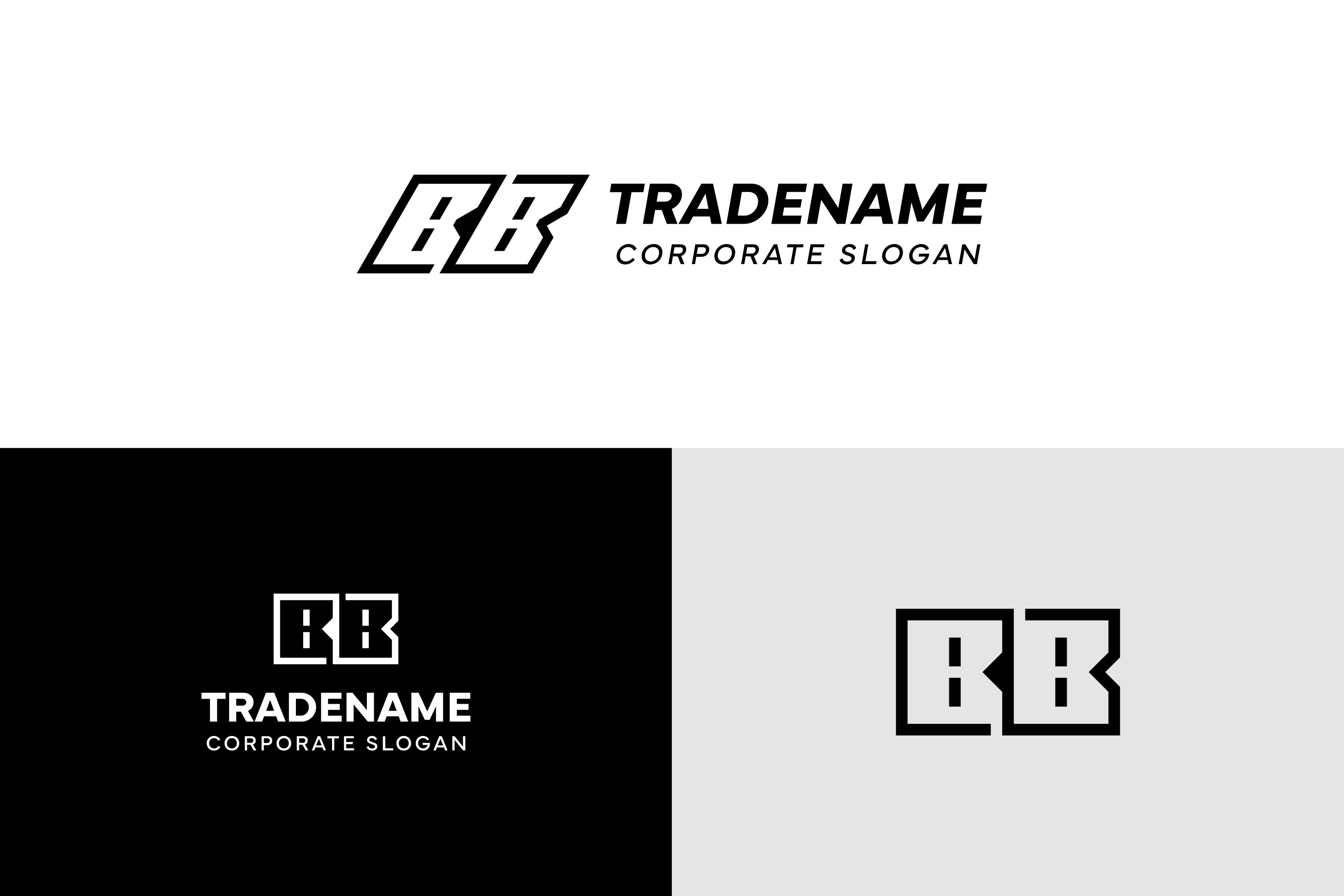 Letters BB Square and Dynamic Logo