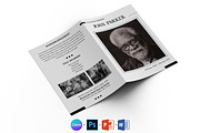 Funeral Program Template | Obituary, a Brochure Template by Designscozy (Thumbnail 2 of 8)