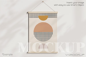 Poster Hanger Mockup PSD JPG I00603