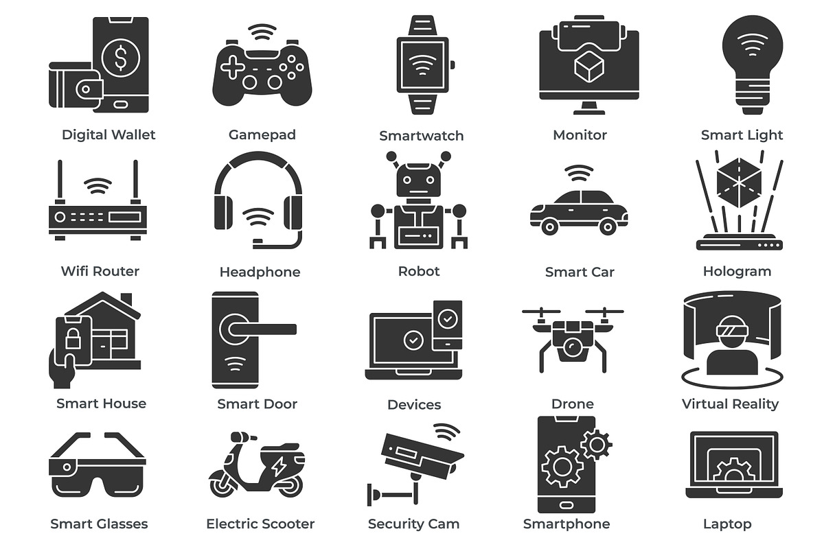 Technology and Digitalization Icons, an Icon by Tekuni (Photo 8 of 12)