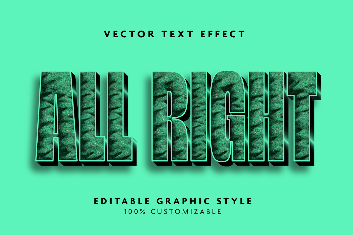 Emerald Stone Outline Text Effect