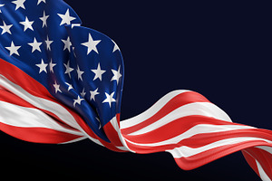 USA or American flag, an Education Illustration by ArtBackground