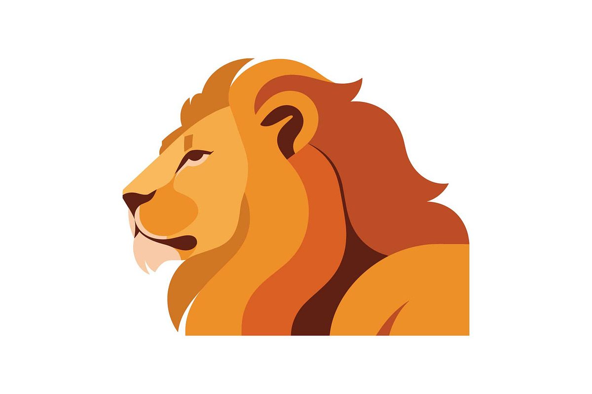 Majestic Lion Vector Illustration, an Object Graphic by yasushie (Photo 5 of 16)