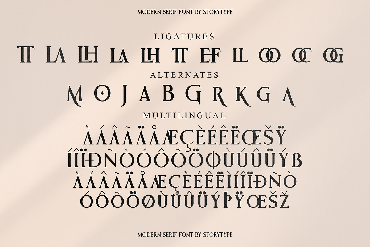 Monster Of Fantasy Modern Serif Font, a Serif Font by Storytype Studio (Photo 13 of 15)