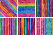Rainbow Stripes Seamless Patterns, a Pattern Graphic by PrintablesByFranklyn (Thumbnail 2 of 4)