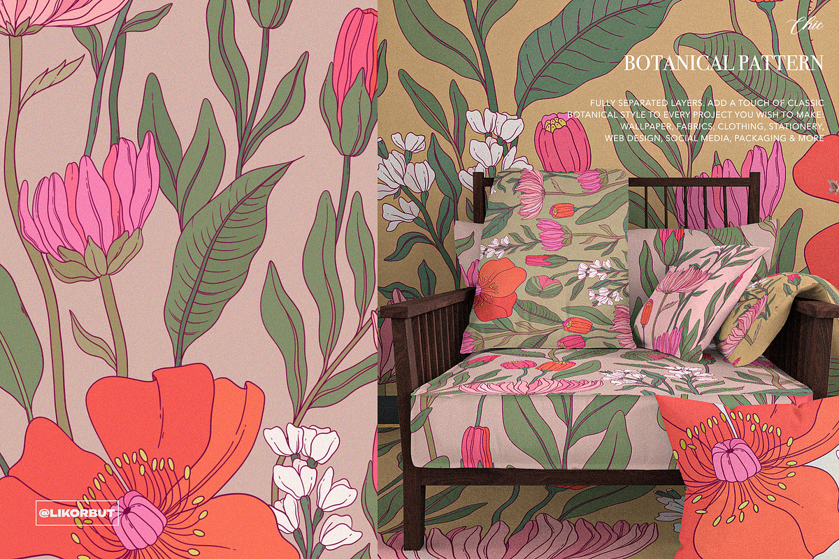 Dainty Botanical Pattern and Prints, a Pattern Graphic by likorbut (Photo 7 of 10)