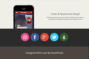 ProApp - Responsive Landing Page, a Bootstrap Template by NovelPixels (Thumbnail 3 of 3)