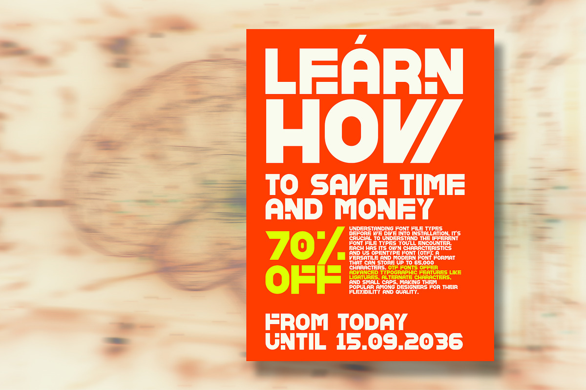 Neurotype, a Sans Serif Font by Amit Debnath (Photo 7 of 7)