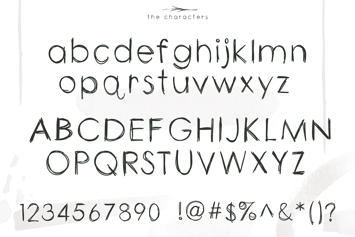 Twigs - A Handwritten Scribble Font preview 6