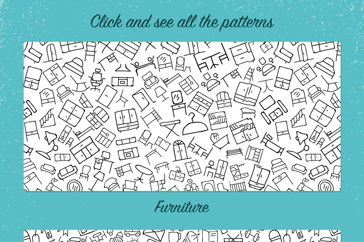 8 Hand Drawn Icon Patterns - Vol 2 preview 4
