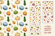 Autumn watercolor set, an Illustration by Nastilustra (Thumbnail 7 of 7)