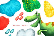 My Friends Dinosaurs - Clip Art Set, an Animal Illustration by Mashamashastu (Thumbnail 5 of 12)