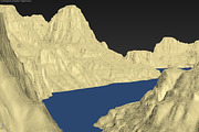 Mountain terrain with lake, an Environmental 3D Model by konstantin.ermolaev (Thumbnail 8 of 11)