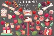 Puppy love. Valentine's Day clipart, an Animal Illustration by Astel (Thumbnail 5 of 8)