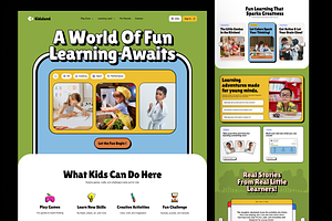 Kidsland - Kids School Playground, an UI Kit Template by Sans Design