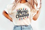 Merry Christmas Light Png, an Illustration by Watercolor design (Thumbnail 3 of 6)