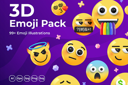 Emoji Big Pack, an Emoji Icon by Creative Graphics