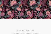 Peacock Pattern Seamless, a Decorative Illustration by Pati Charm Studio (Thumbnail 6 of 7)