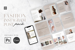 Fashion - 10 Instagram Post Pack