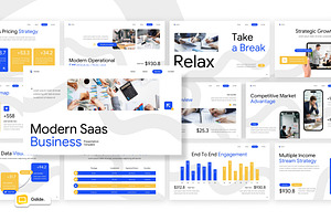 Modern Saas Business Google Slides, a Presentation Template by Loin Studio