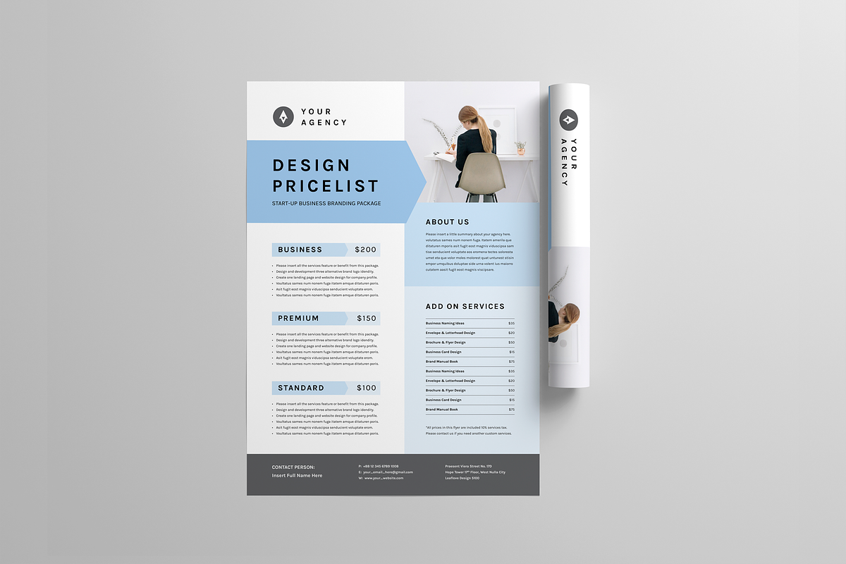 Price List Flyer, a Flyer Template by Leaflove