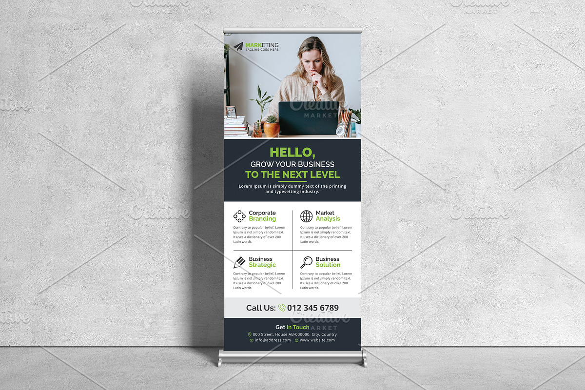 Corporate Business Roll Up Banner, a Print Template by GraphicsBurg (Photo 3 of 3)