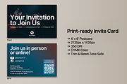 Modern Church Invitation Template, a Card Template by JD Designs (Thumbnail 2 of 5)