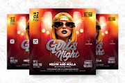 Girls Night Party Flyer Design, a Flyer Template by Shajib Shikder (Thumbnail 2 of 2)