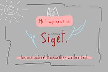 Siget - Handwritten Marker Font