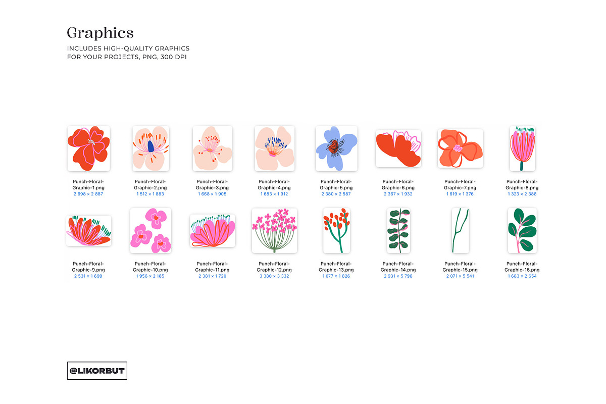 Modern Naive Floral Seamless Pattern, a Pattern Graphic by likorbut (Photo 6 of 12)