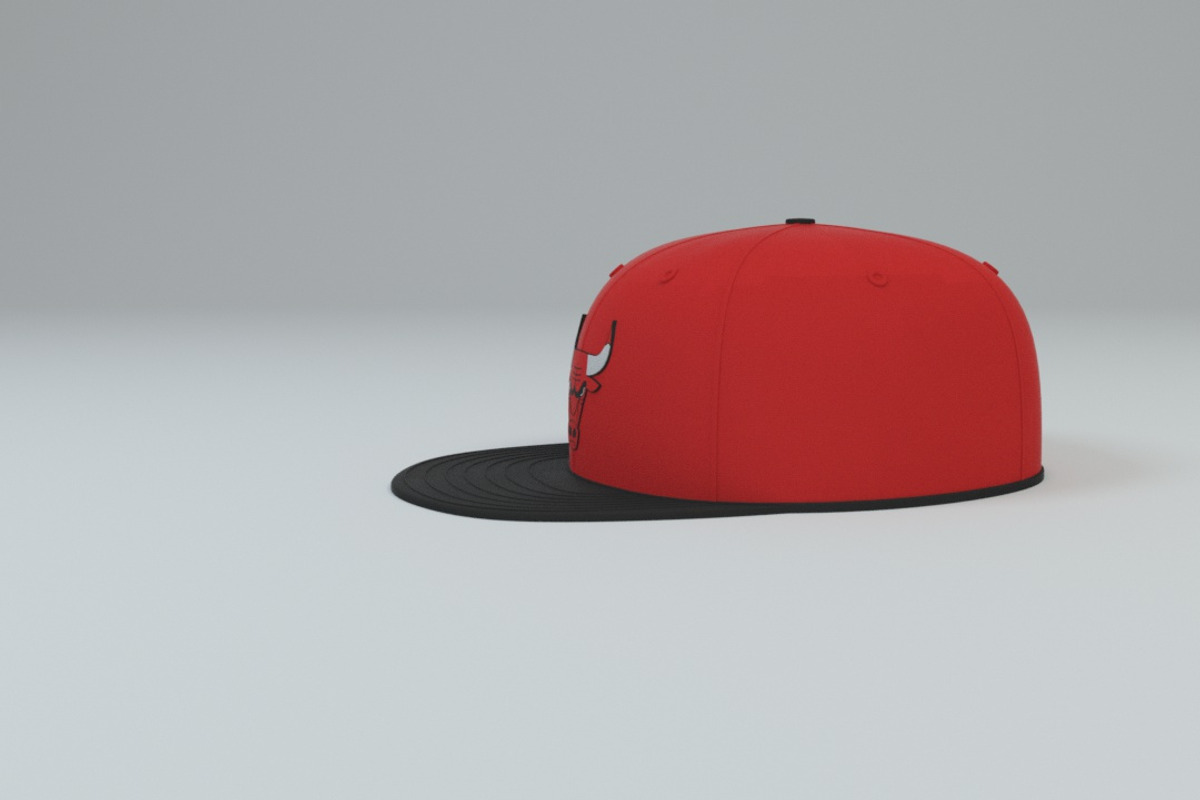 Chicago Bulls Baseball Caps, a Textures & Material 3D Model by 3DTreatment (Photo 44 of 55)