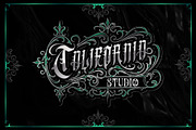 GreenBull + Decorative bonus, a Blackletter Font by dansdesign (Thumbnail 2 of 7)