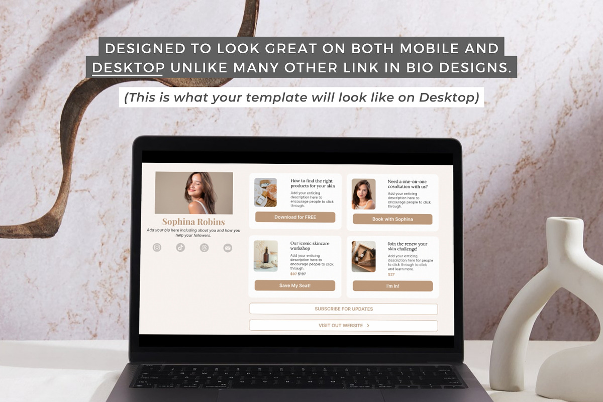 Systeme.io Link in Bio Template, a Landing Page Template by Ciera Design Templates (Photo 8 of 10)