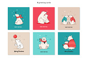 Polar Bears, Christmas illustrations, an Illustration by Marish (Thumbnail 3 of 8)