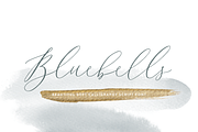 Bluebells Script, a Script Font by Susan Brand Design (Thumbnail 1 of 9)