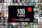 100 T-Shirt Mock-Up Bundle 2017, a Shirt Mockup by Freeman Studio (Thumbnail 1 of 7)