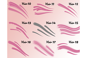 25 Hair Brushes For Photoshop, a Brush Add-On by Velo Graphic Studio (Thumbnail 6 of 10)