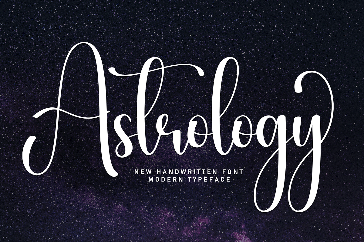 Astrology | Script Font, a Handwritten Font by Scratchones (Photo 1 of 9)