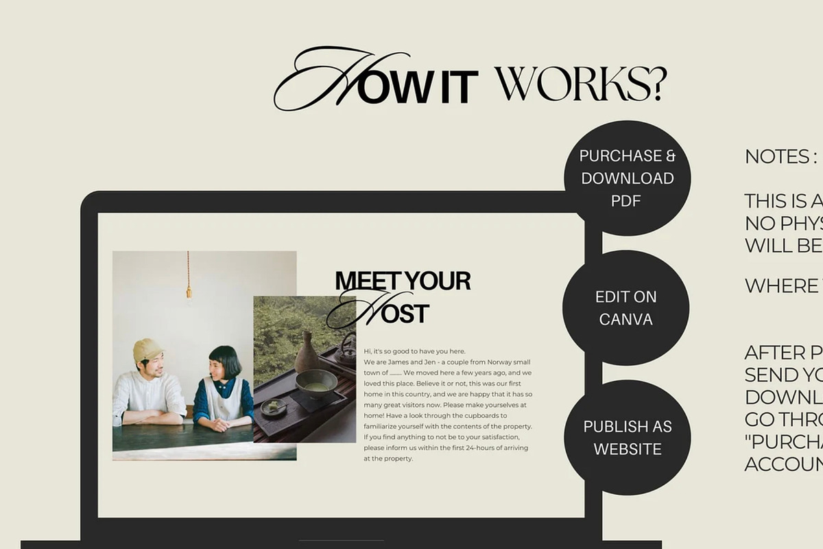 Airbnb Website Canva Template, a Landing Page Template by Ivyandpalette (Photo 6 of 8)