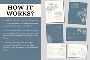 Blue Wedding Invitation Template, an Invitation Template by LushBury (Thumbnail 3 of 5)