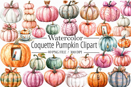 Coquette Pumpkin Clipart