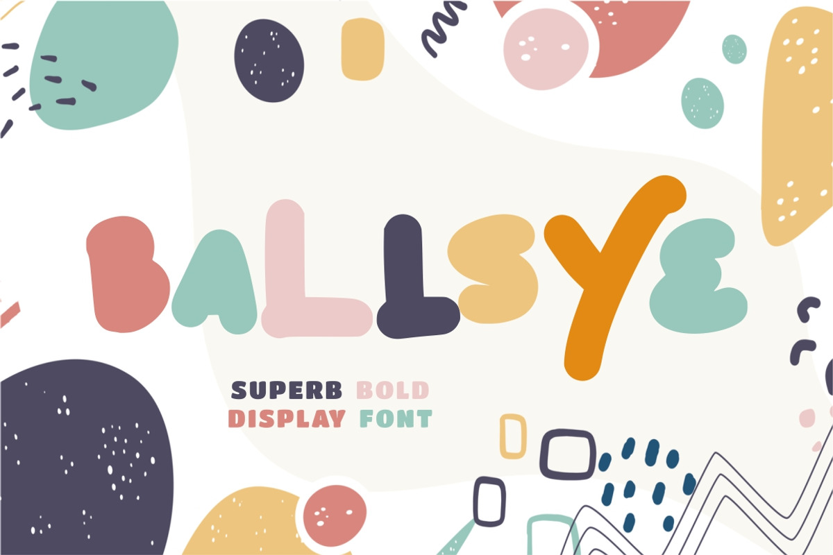 Ballsye - Superb Bold Display Font, a Script Font by PutraCetol Studio (Photo 1 of 10)